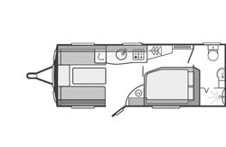 4-BERTH-FIXED-BED touring caravans for sale